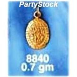 Solid 14K Gold St.Christopher Charm Pendant .7g