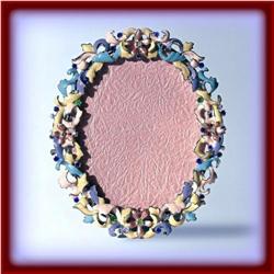 24K GOLD SWAROVSKI CRYSTAL PHOTO FRAME 2.5