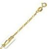 Image 1 : SOLID 14K GOLD 18 CHAIN 2G NECKLACE FIGARO GRAMS