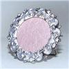 Image 1 : NEW MINI OVAL PHOTO FRAME 24K GOLD CRYSTAL PURPLE