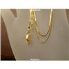 Image 2 : SOLID 14K GOLD 24" BOX CHAIN 6G NECKLACE GRAMS