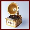 Image 1 : 24K GOLD PHONOGRAPH RECORD PLAYER BOX