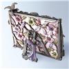 Image 2 : 3D BIRD PHOTO FRAME GOLD CRYSTAL PEWTER