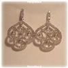 Image 1 : 1.5" RHODIUM STERLING SILVER Chandelier Earrings CZ