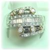 Image 1 : 14K GOLD GENUINE DIAMOND RING 1 CARAT PAVE SET MU