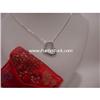 Image 1 : STERLING SILVER FAITH LOVE & HOPE HEART NECKLACE