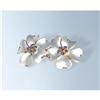 Image 1 : PLUMERIA SWAROVSKI CRYSTAL BARRETTE HAIR PIN