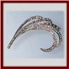 Image 1 : ART SPRAY PIN BROOCH 24K GOLD SWAROVSKI CRYSTALS