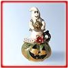 Image 2 : GOLD GHOST HALLOWEEN SWAROVSKI CRYSTAL JEWELRY BO