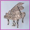 Image 1 : GRAND PIANO PIN BROOCH 24K GOLD SWAROVSKI CRYSTAL