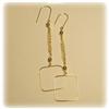 Image 2 : SOLID 14K GOLD DANGLE CHANDELIER DROP EARRINGS 3"