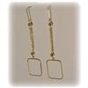 Image 3 : SOLID 14K GOLD DANGLE CHANDELIER DROP EARRINGS 3"