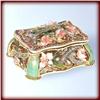 Image 1 : 24K GOLD FLOWERED SWAROVSKI CRYSTAL JEWELRY BOX