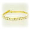 Image 2 : 18K GOLD 11CTW GENUINE DIAMOND TENNIS BRACELET 8