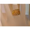 Image 2 : 14K GOLD GENUINE DIAMOND RING HEARTS WIDE sz 7