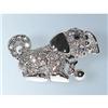 Image 1 : 24K GOLD SWAROVSKI CRYSTAL DOG PIN BROOCH   D9331