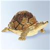Image 1 : 24K GOLD SWAROVSKI CRYSTAL TURTLE BOX JEWELRY