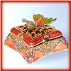 Image 1 : 24K GOLD 3D BUTTERFLY BOX SWAROVSKI CRYSTAL JEWEL