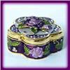 Image 1 : ROSE TRINKET JEWELRY BOX GOLD & SWAROVSKI CRYSTAL