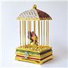 Image 1 : GOLD SWAROVSKI CRYSTAL LOVE BIRD CAGE JEWELRY BOX