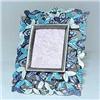Image 1 : TINY PHOTO FRAME 24K GOLD SWAROVSKI CRYSTALS BLUE