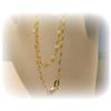 Image 2 : SOLID 14K GOLD 18" HEARTS LINK NECKLACE CHAIN
