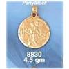 Image 1 : BIG New Solid 14K Gold Pendant 5g ST. CHRISTOPHER