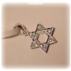 Image 2 : 14K GOLD DIAMOND STAR DAVID CHARM PENDANT