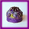 Image 1 : PLUMARIA 24K GOLD & CRYSTALS! JEWELRY BOX TRINKET