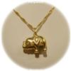 Image 1 : 3D ELEPHANT SOLID 14K YELLOW GOLD NECKLACE 18" 4G