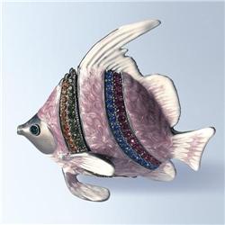 SWAROVSKI CRYSTAL BOX REEF FISH MOTHER OF PEARL