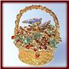Image 1 : BUTTERFLY BASKET BOX GOLD SWAROVSKI CRYSTAL JEWEL