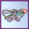Image 1 : HEARTS SWAROVSKI CRYSTAL BUSINESS CARD HOLDER