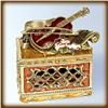 Image 1 : VIOLIN CELLO GOLD SWAROVSKI CRYSTAL JEWELRY BOX