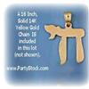 Image 1 : Solid 14K Gold Child's CHAI Chain Charm Necklace