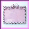 Image 1 : PINK PICTURE FRAME 5"x7" PHOTO SWAROVSKI CRYSTALS