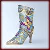 Image 1 : 24K GOLD SWAROVSKI CRYSTAL BLUE COWBOY BOOT BOX