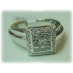 SOLITAIRE GENUINE DIAMOND RING 14K YELLOW GOLD SZ. 7.75 3/4 GENUINE