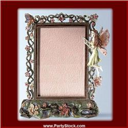 24K GOLD & SWAROVSKI CRYSTALS FAIRY 3" X 4" FRAME