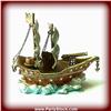 Image 1 : CLIPPER SHIP 24K GOLD CRYSTALS PIRATE TRINKET BOX