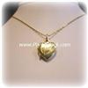 Image 2 : ITALIAN SOLID 14K GOLD HEART LOCKET ENGRAVED 3g