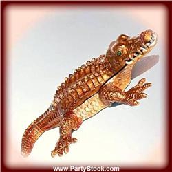 24K GOLD CRYSTAL BOX CROCODILE ALLIGATOR BOYS