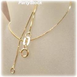 NEW SOLID 14K GOLD FINE BABY BOX CHAIN 18 1G