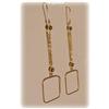 Image 1 : SOLID 14K GOLD DANGLE CHANDELIER DROP EARRINGS 3"