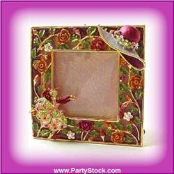BALLERINA PHOTO FRAME 24K GOLD SWAROVSKI CRYSTALS