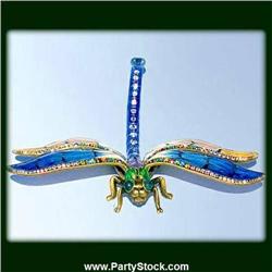 24K GOLD DECORATION SWAROVSKI CRYSTAL DRAGONFLY