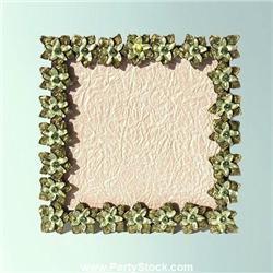 SWAROVSKI CRYSTAL PHOTO FRAME SQUARE FLOWERS 2"x2"
