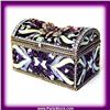Image 1 : 24K GOLD BUTTERFLY CHEST SWAROVSKI CRYSTAL BOX