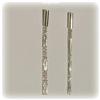 Image 1 : SOLID 14K WHITE GOLD DANGLING EARRINGS DANGLE 2"
