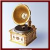 Image 1 : 24K GOLD PHONOGRAPH RECORD PLAYER BOX